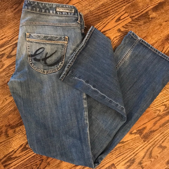 Express Low Rise Bootcut Vintage Jeans - Picture 2 of 12